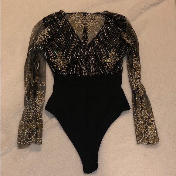 Black glittery bodysuit - Picture 6 of 7